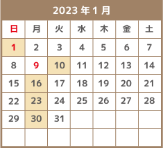 2023年1月