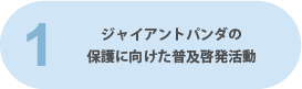 ジャイアントパンダの保護に向けた普及啓発活動